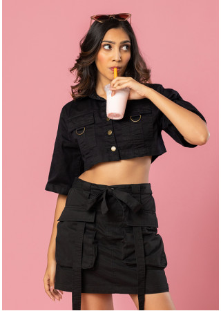 CASUAL BLACK MINI SKIRTS